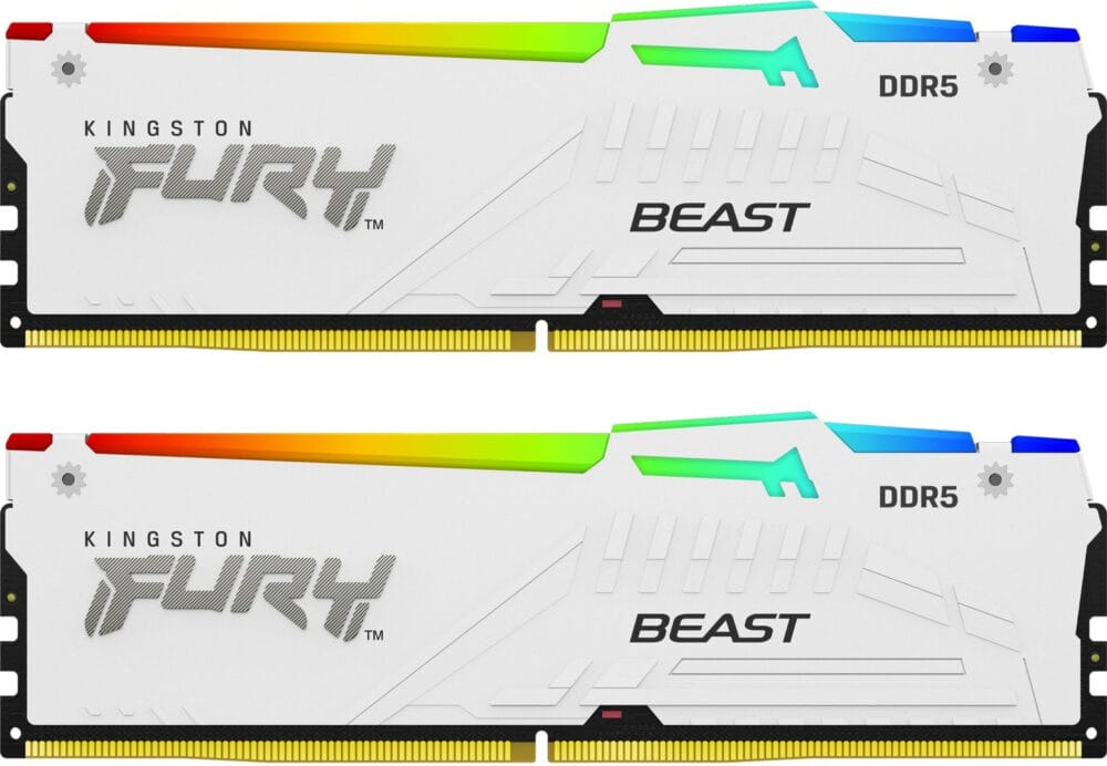 KINME-32GB_DDR5_60_3 Kingston Fury Beast RGB 32GB Kit (2x16GB) DDR5-6000 DIMM PC5-48000 CL36