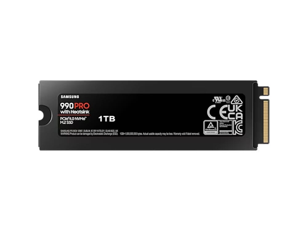 SAMSD-1000_35 Samsung 990 PRO HeatSink SSD 1TB M.2 80mm PCI-e 4.0 x4 NVMe