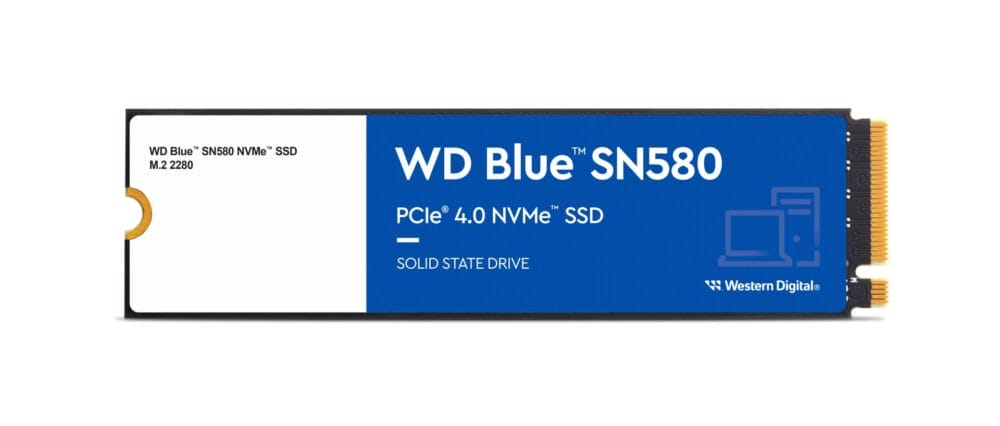 WDCSD-WDS100T3B0E WD Blue 1TB SN580 NVMe SSD PCIe Gen4 x4